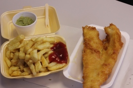 Greasy spoon fish & chips place in York